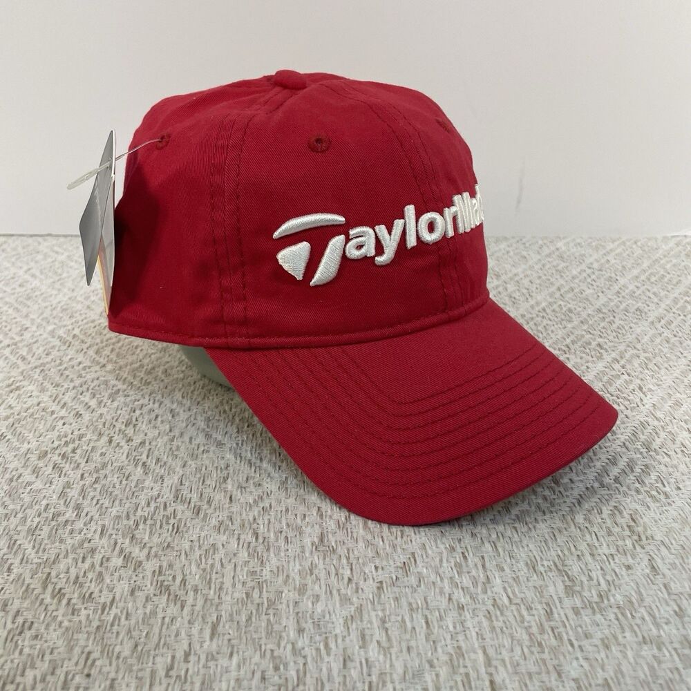 TaylorMade Golf Nebraska Huskers New Era Adjustable Hat Red NWT